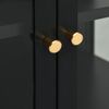 vidaXL Sideboard Black 105x35x70 cm Steel and Glass