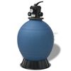 vidaXL Pool Sand Filter Blue Ø 55.9 x 96.5 cm PE
