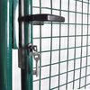 vidaXL Single Door Fence Gate 100x100 cm Powder-Coated Steel
