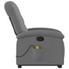 vidaXL Stand up Massage Recliner Chair Dark Grey Fabric