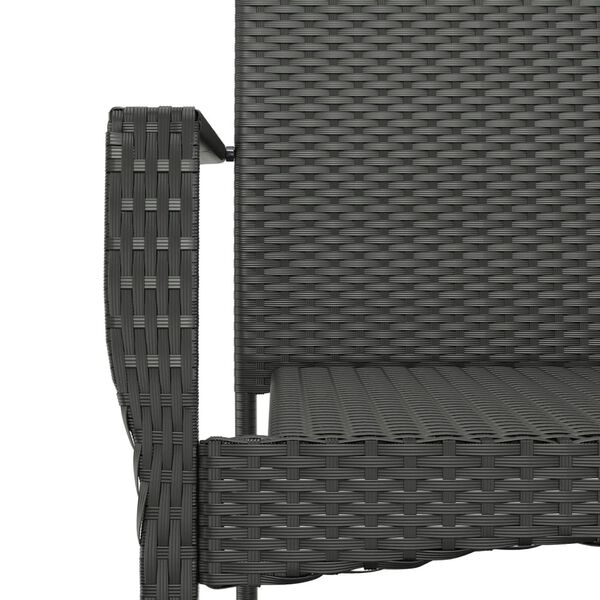 vidaXL 7 Piece Garden Dining Set with Cushions Grey Poly Rattan
