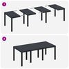 vidaXL Garden Dining Set 9 pcs Anthracite Polypropylene