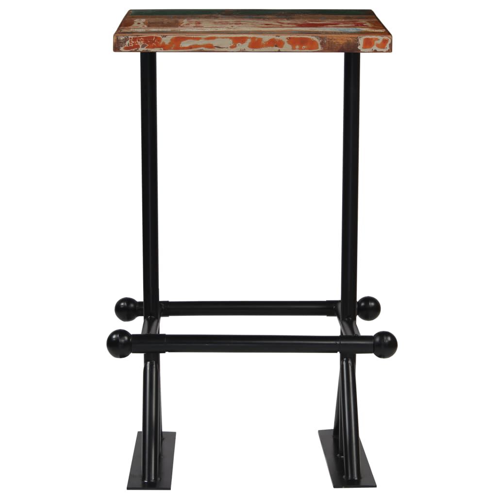 vidaXL Bar Set 3 Piece Solid Reclaimed Wood Multicolour