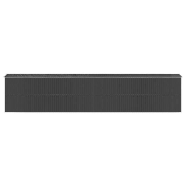 vidaXL Garden Shed Anthracite 192x1021x223 cm Galvanised Steel