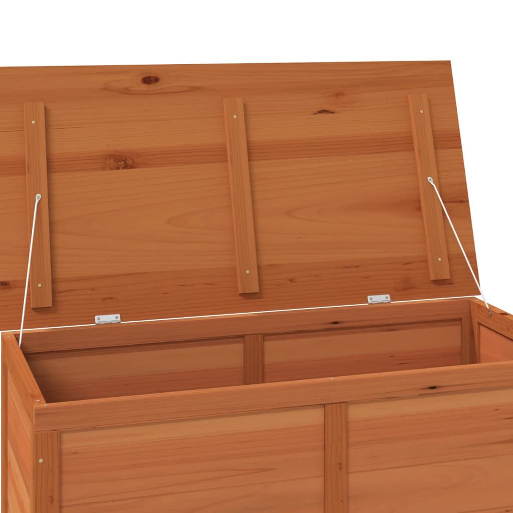 vidaXL Outdoor Cushion Box Brown 100x50x56 cm Solid Wood Fir
