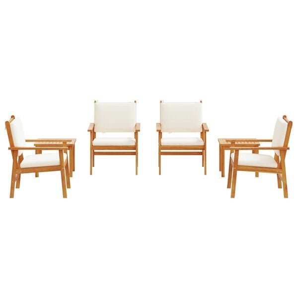 vidaXL 6 Piece Garden Dining Set with Cushions Solid Wood Acacia