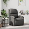 vidaXL Recliner Chair Grey Faux Leather