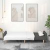 vidaXL 2-Seater Sofa Bed Dark Grey Fabric