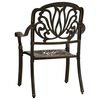 vidaXL Garden Chairs 2 pcs Cast Aluminium Bronze