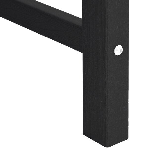 vidaXL Garden Dining Chairs 2 pcs Black HDPE