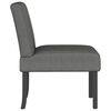 vidaXL Slipper Chair Dark Grey Fabric