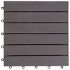 vidaXL Decking Tiles 10 pcs Grey Wash 30x30 cm Solid Acacia Wood