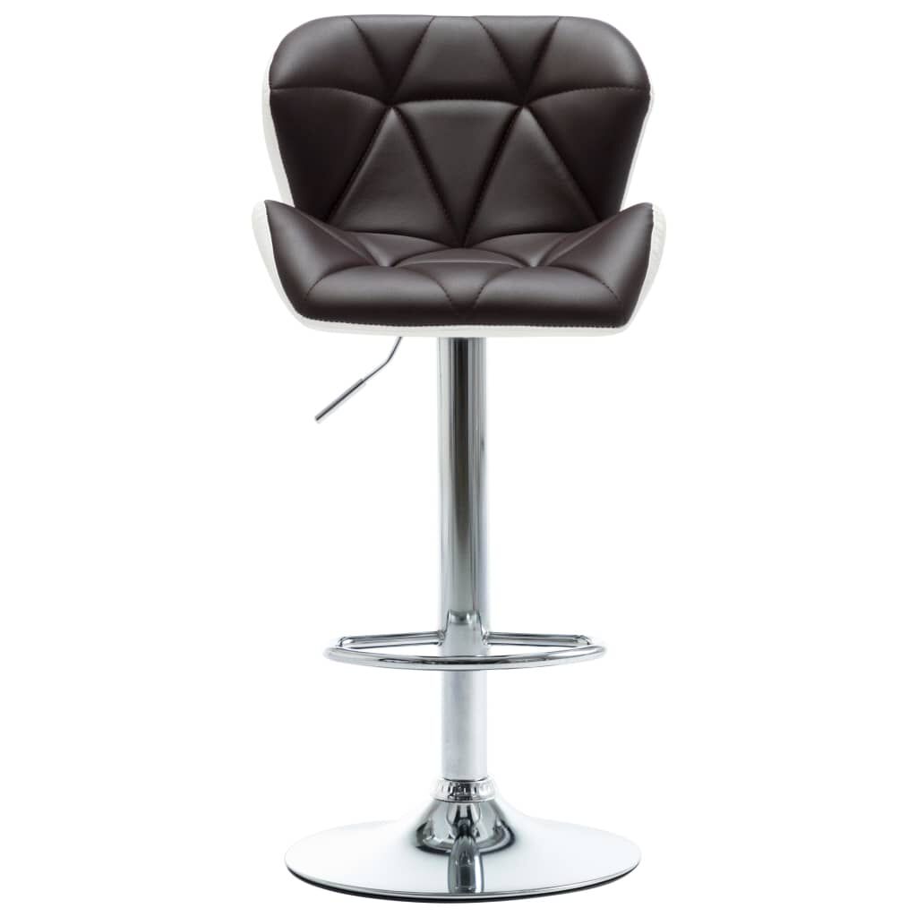 vidaXL Bar Stools 2 pcs Brown Faux Leather
