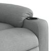vidaXL Massage Recliner Chair Light Grey Fabric
