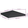 vidaXL Gazebo Top Cover 310 g/m² 3x3 m Grey