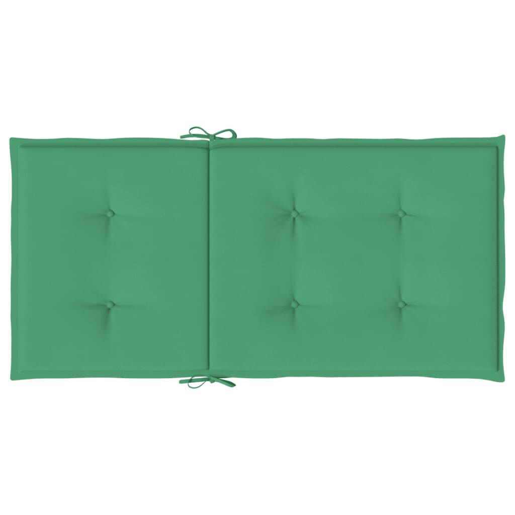 vidaXL Garden Lowback Chair Cushions 6 pcs Green 100x50x3 cm Oxford Fabric