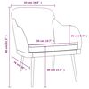 vidaXL Armchair Light Grey 63x76x80 cm Velvet