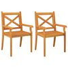 vidaXL 3 Piece Garden Dining Set Solid Wood Acacia