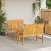 vidaXL Garden Lounge Set Brown Solid Acacia wood