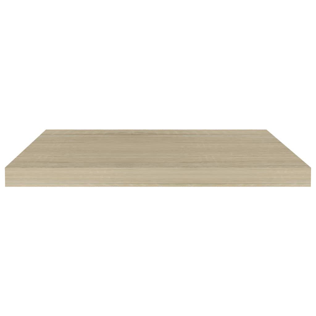 vidaXL Floating Wall Shelf Oak 60x23.5x3.8 cm MDF