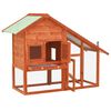 vidaXL Rabbit Hutch 140x63x120 cm Solid Firwood