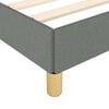 vidaXL Bed Frame without Mattress Dark Grey Double Fabric