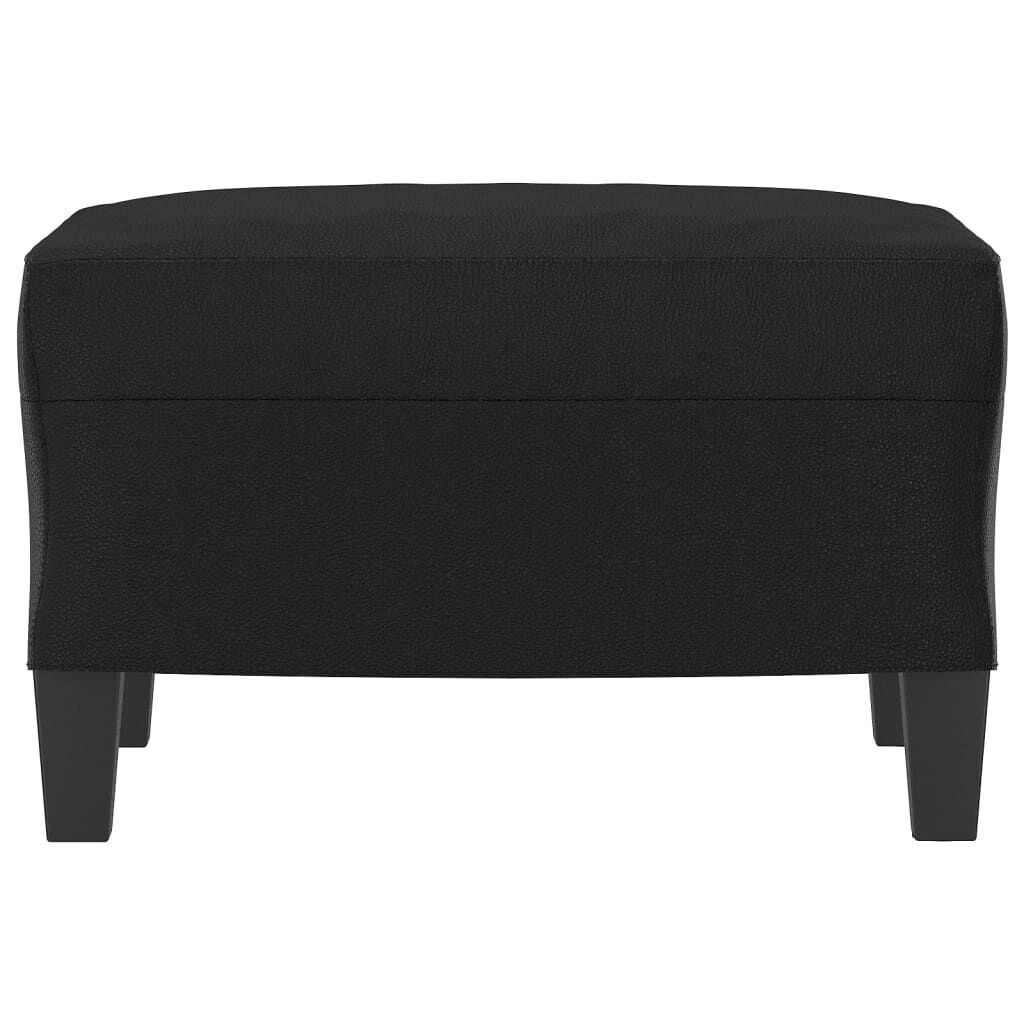 vidaXL Footstool Black 60x50x41 cm Faux Leather