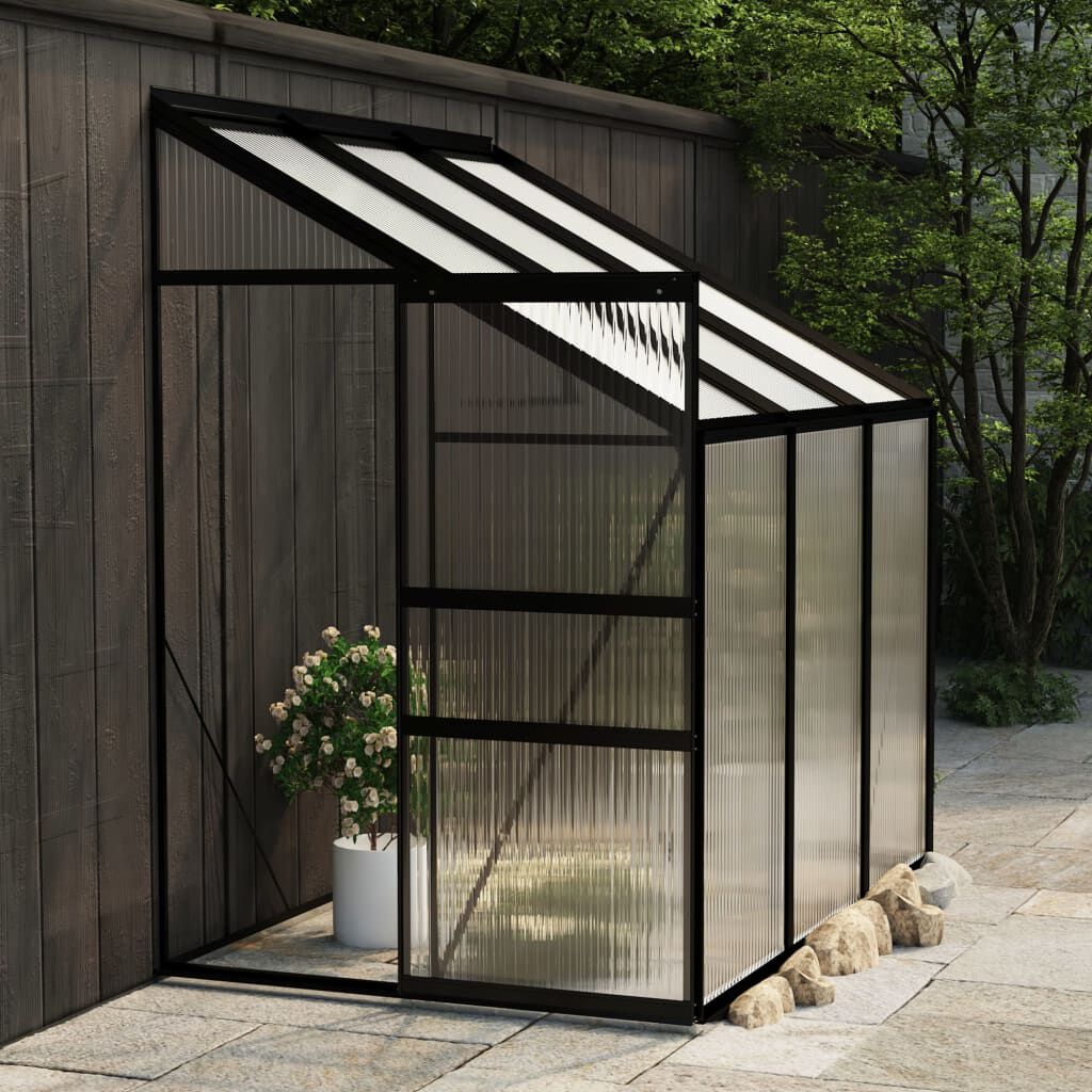 vidaXL Greenhouse Anthracite Aluminium 3.97 m³