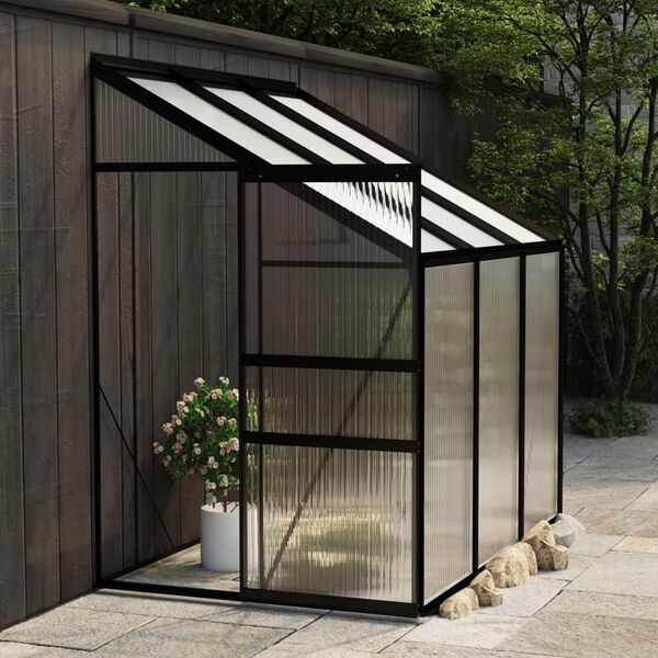 vidaXL Greenhouse Anthracite Aluminium 3.97 m³