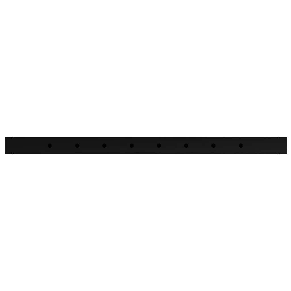 vidaXL Adjustable Work Bench Frames 2 pcs Metal 85x(69-95.5) cm Black