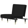 vidaXL Chaise Longue Black Velvet