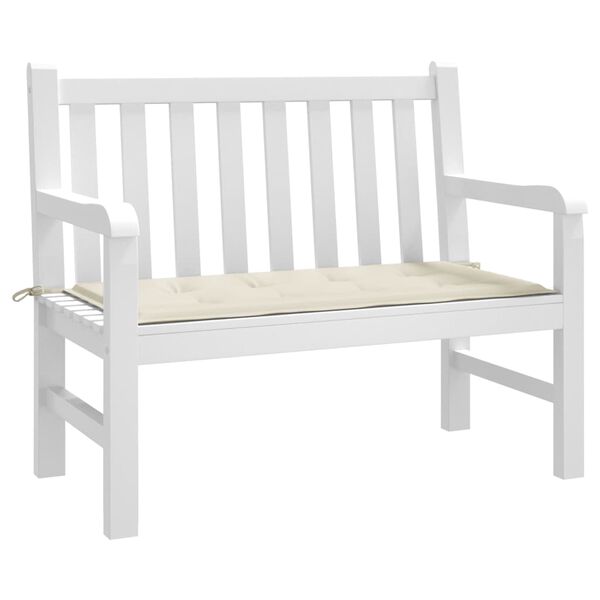 vidaXL Garden Bench Cushion Cream 120x50x3 cm Oxford Fabric