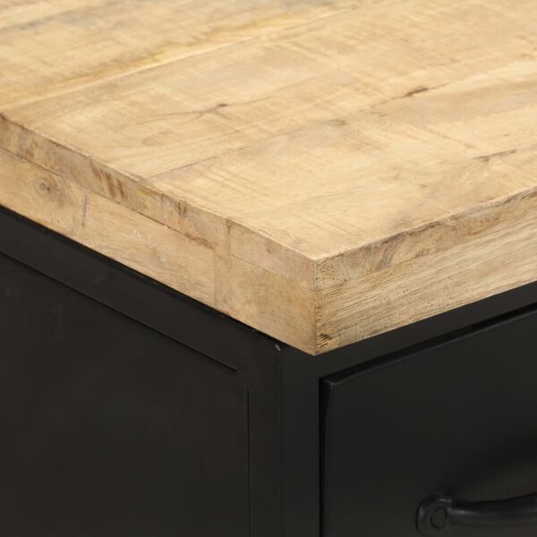 vidaXL Sideboard 47x35x76 cm Rough Mango Wood