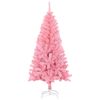 vidaXL Artificial Christmas Tree with Stand Pink 150 cm PVC