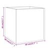 vidaXL Planter Box Brown Oak 40x40x40 cm Engineered Wood