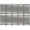 vidaXL Room Divider 5 Panels Grey Poly Rattan