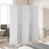 vidaXL Room Divider 5 Panels White Solid Wood Paulownia