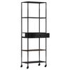 vidaXL Book Cabinet 60x35x180 cm Rough Mango Wood & Iron