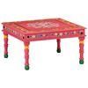 vidaXL Coffee Table Pink Hand Painted Solid Wood Mango