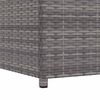 vidaXL Garden Storage Box Grey 120x50x60 cm Poly Rattan