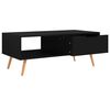 vidaXL Coffee Table Black 100x49.5x43 cm Engineered Wood