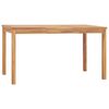 vidaXL 7 Piece Garden Dining Set 140x80 cm Solid Teak Wood