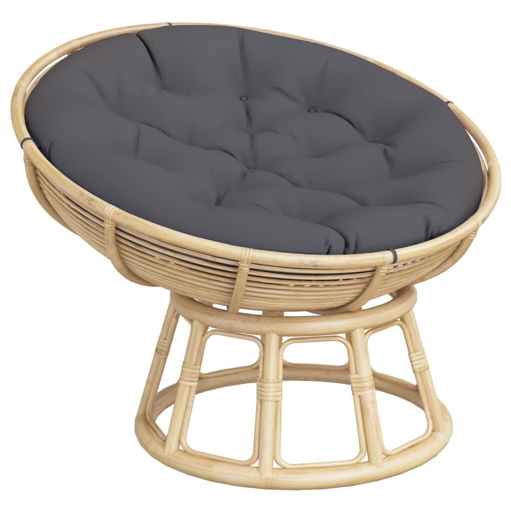 vidaXL Round Cushion Anthracite Ø 100 x11 cm Oxford Fabric
