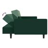 vidaXL 2-Seater Sofa Bed Dark Green Velvet