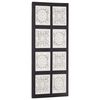 vidaXL Hand-Carved Wall Panel MDF 40x80x1.5 cm Black and White