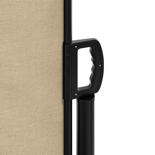 vidaXL Retractable Side Awning Beige 220x600 cm