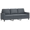 vidaXL 2 Piece Sofa Set with Cushions Dark Grey Velvet