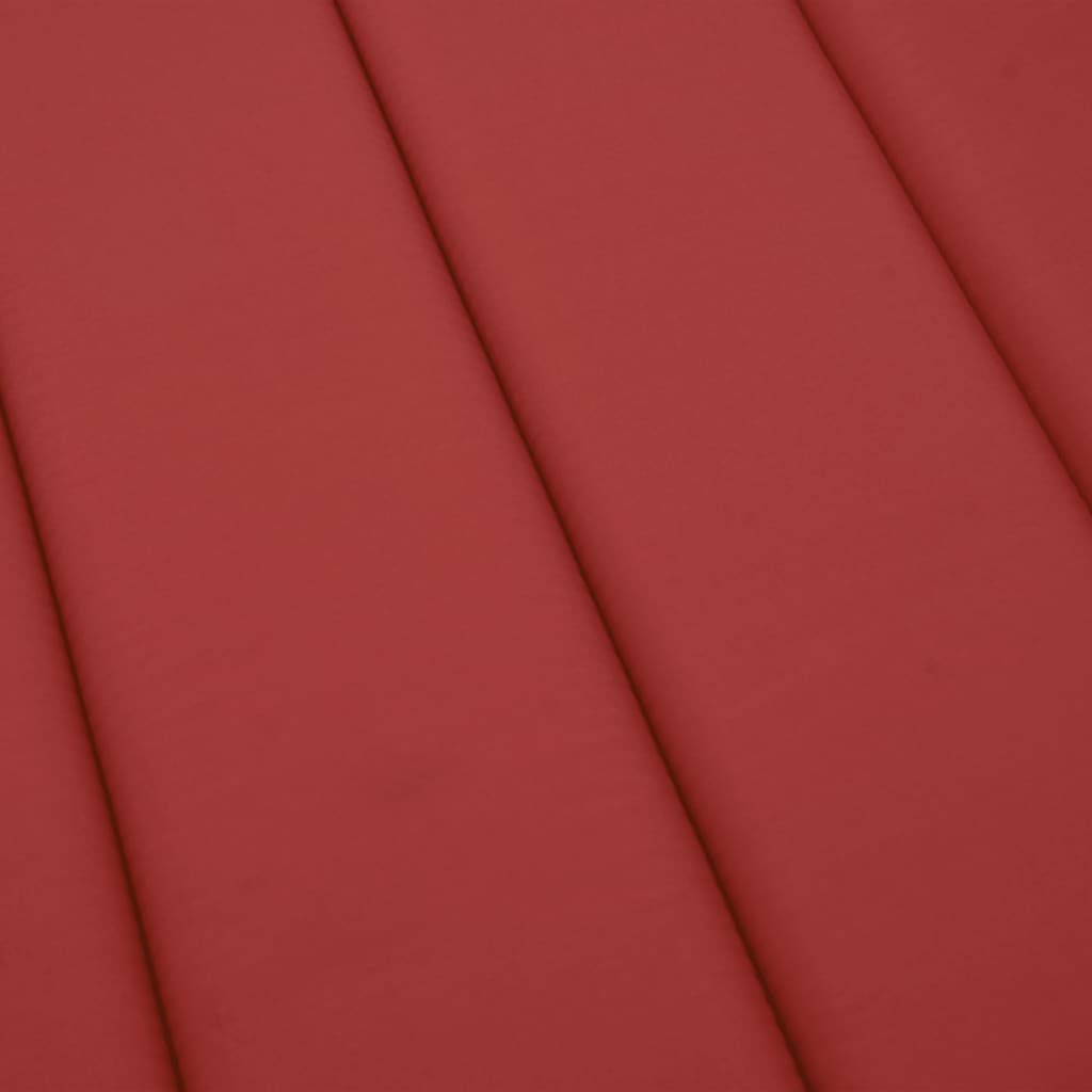 vidaXL Sun Lounger Cushion Red 200x70x3cm Oxford Fabric