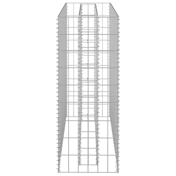 vidaXL Gabion Raised Bed Galvanised Steel 90x30x90 cm