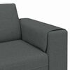 vidaXL Living Room Couch Dark Grey 250 x 77 x 76 cm Polyester